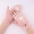 Winter Cat Claw Knit Gloves
